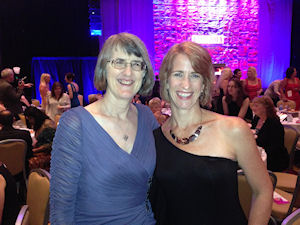 At the 2013 RITA® awards ceremony with my agent, Jessica Faust.
