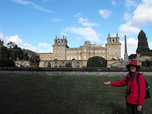 Visiting Blenheim Palace, Oxfordshire, England.